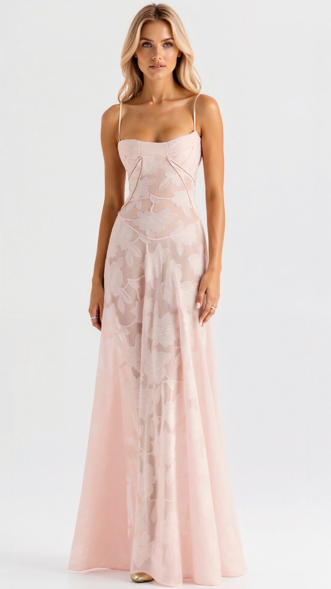 Ava Damen Langes Abendkleid | Rückenfreies Design, Elegant für Hochzeiten 3