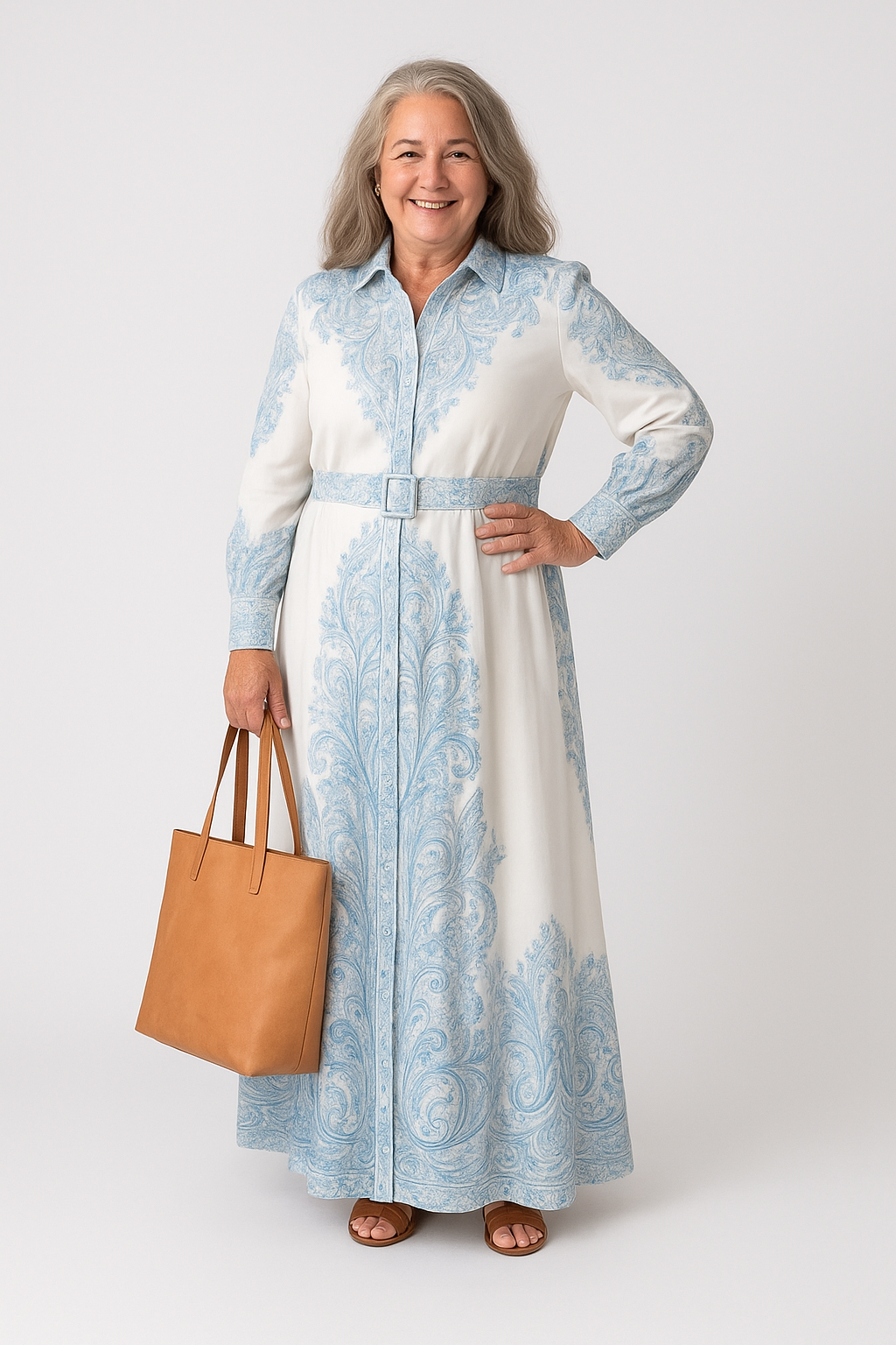 Ava Damen Maxikleid | Atmungsaktives Polyester, Eleganter Schnitt für Sommerkleider Lang 3