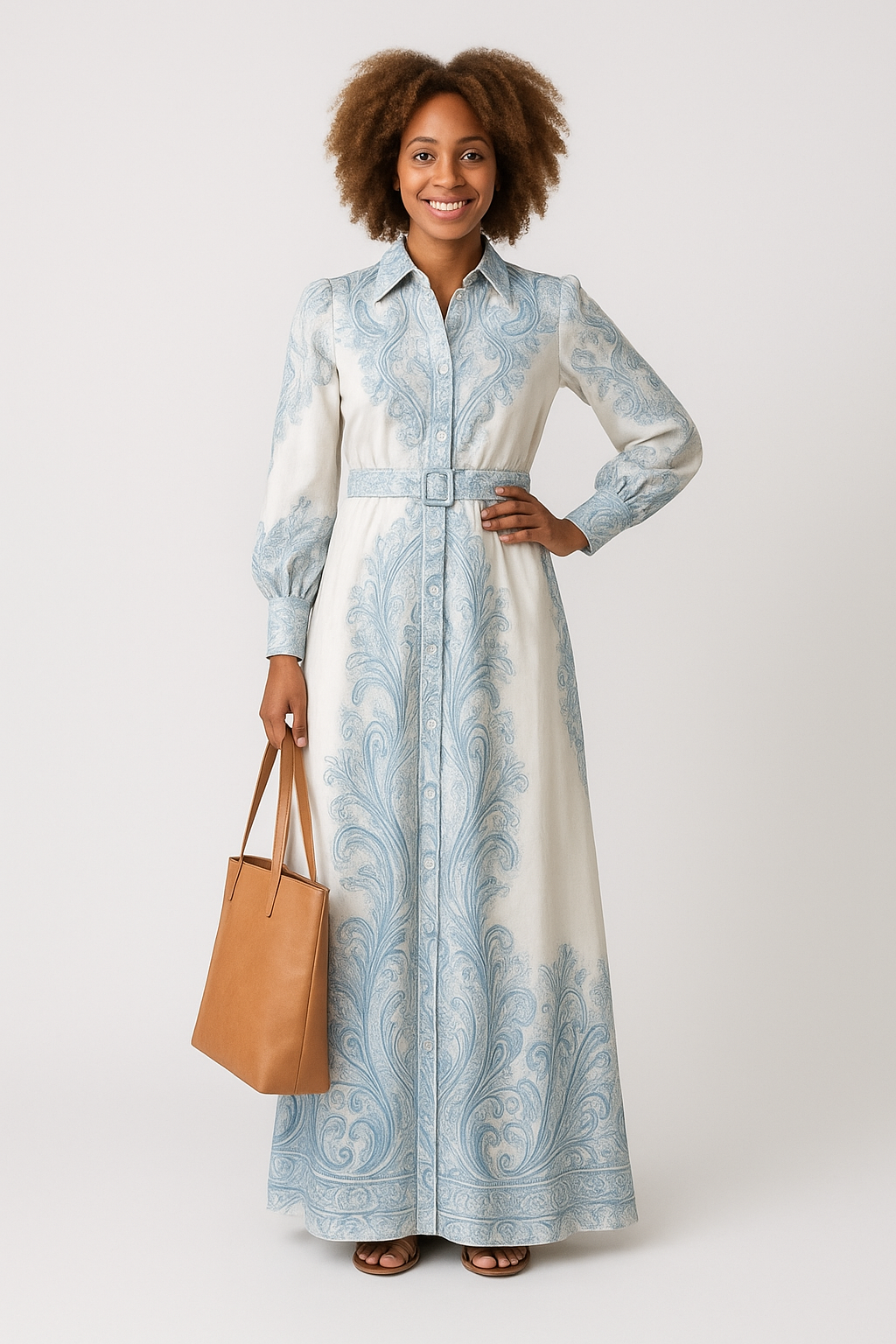 Ava Damen Maxikleid | Atmungsaktives Polyester, Eleganter Schnitt für Sommerkleider Lang 4