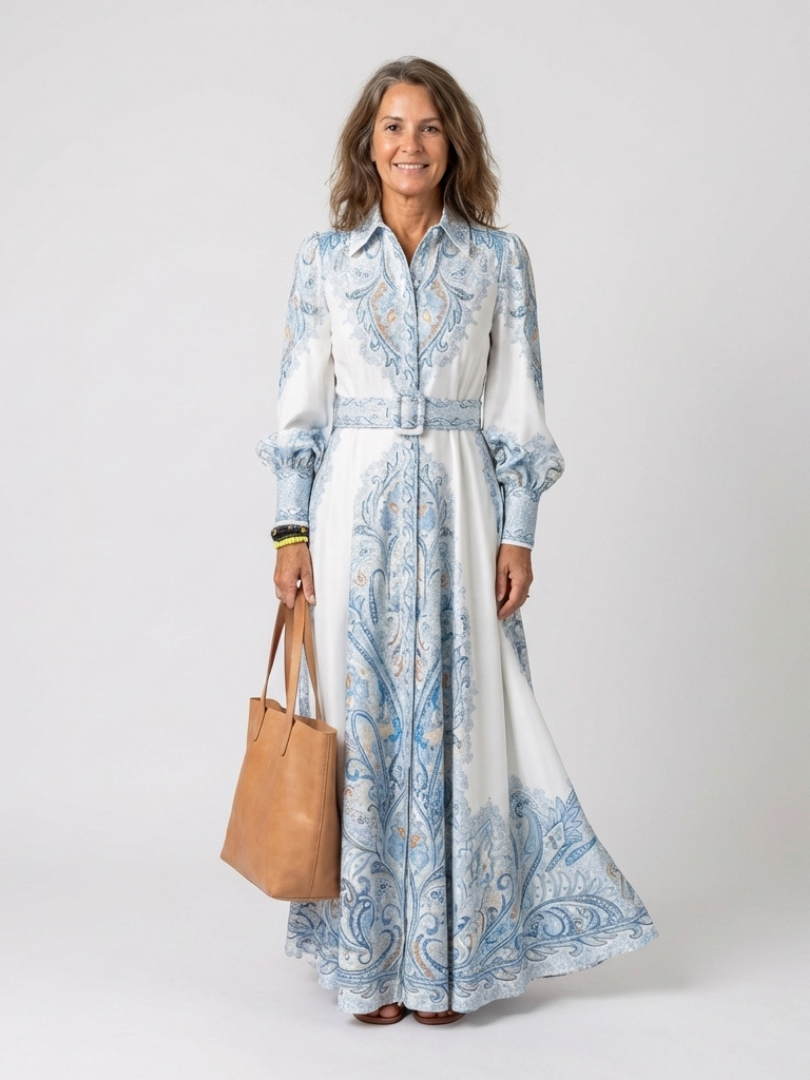 Ava Damen Maxikleid | Atmungsaktives Polyester, Eleganter Schnitt für Sommerkleider Lang 6
