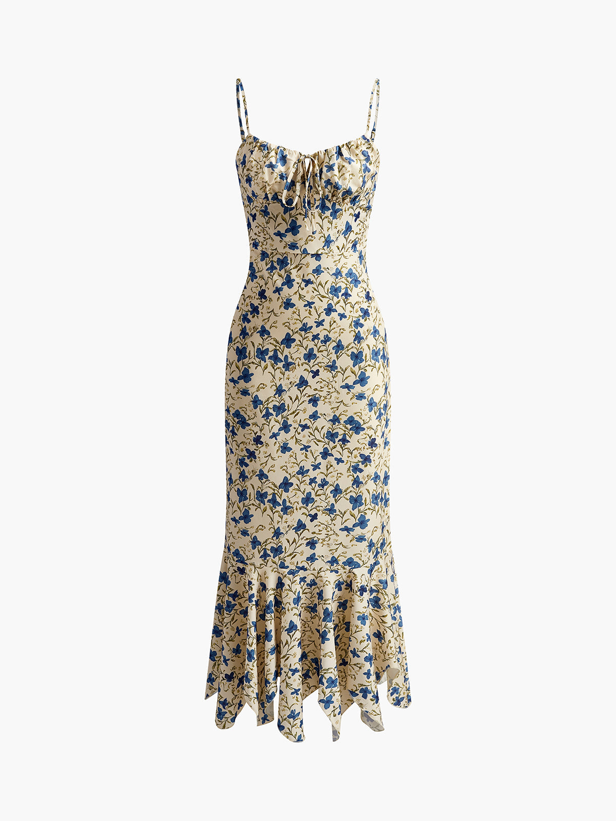 Ava Damen Maxikleid | Floral Print mit Binderdetail 5