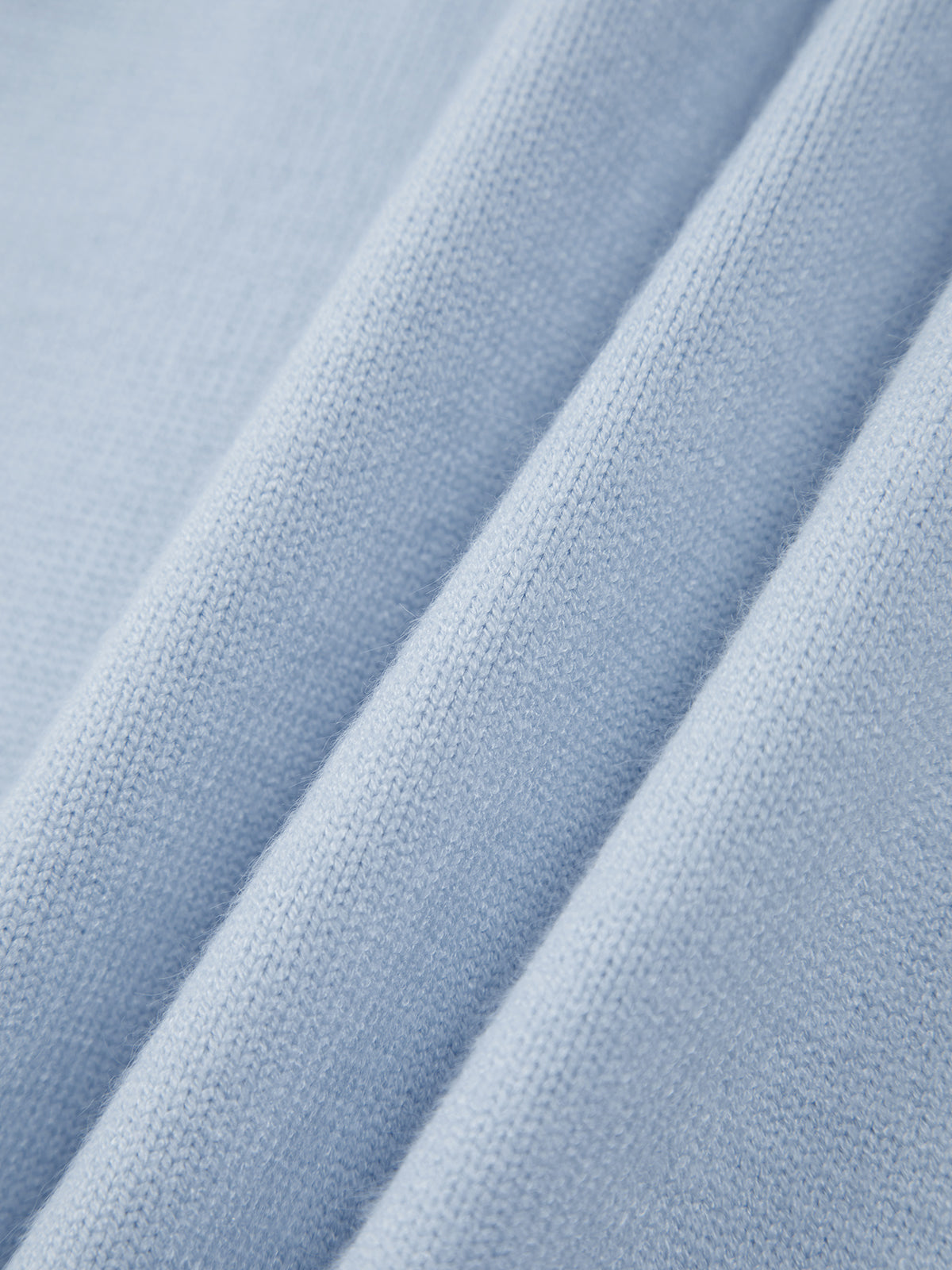 Vreni Hellblau Oversized Rundhals Strickpullover für Damen | Casual Everyday Stil - Einheitsgrösse