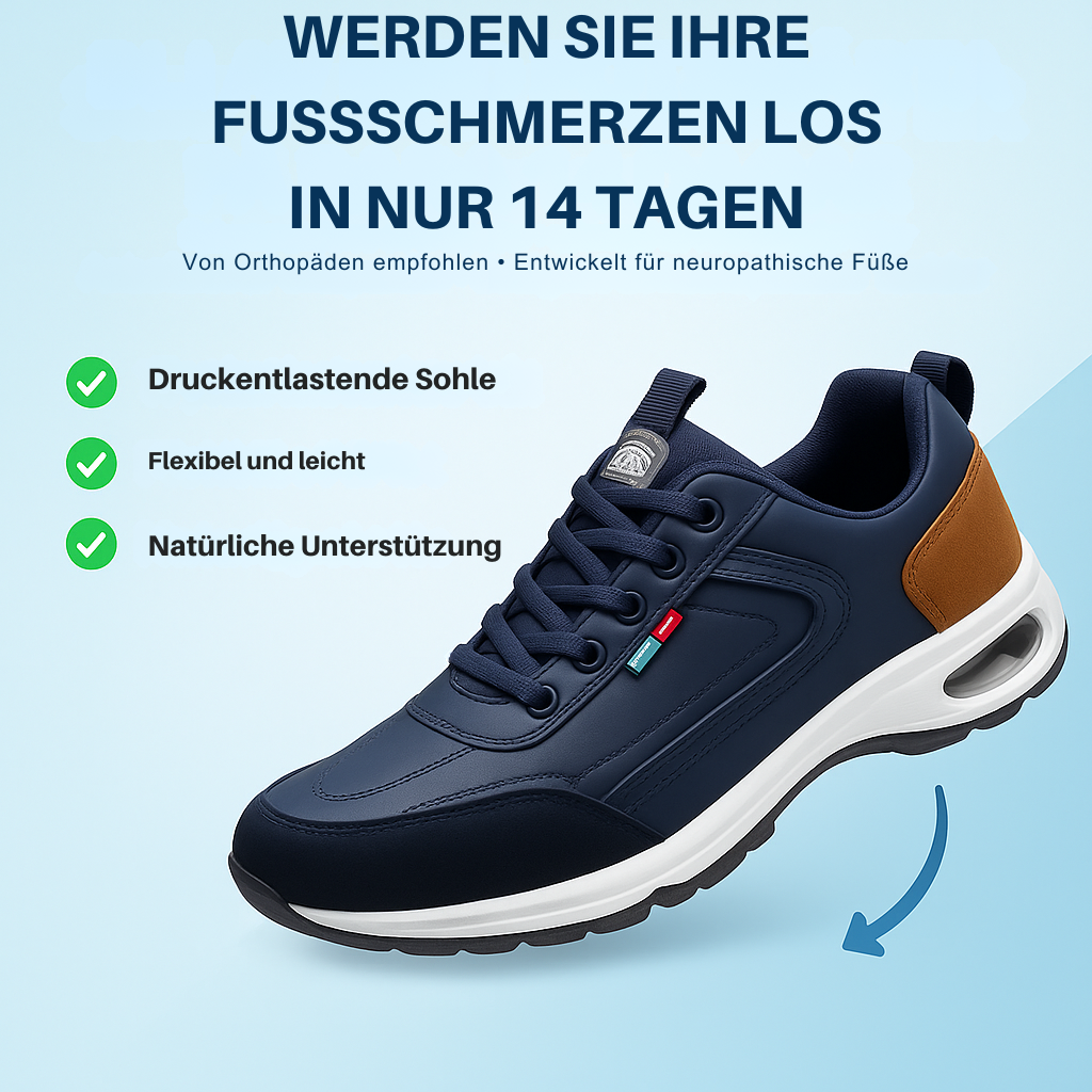 Ilse Blau Orthopädische Luftkissen-Sneaker für Damen | Ergonomisch und komfortabel - siehe Grössentabelle