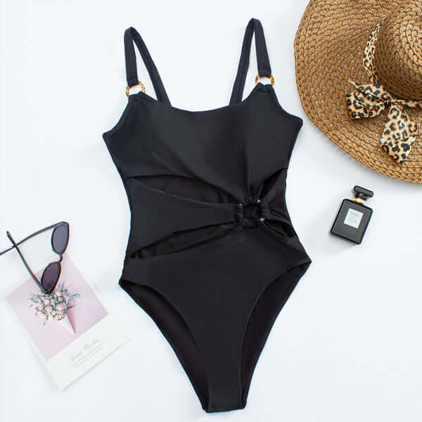 Bali Damen Badeanzug | Cut-Out mit Ringelementen, Komfortabel und Modisch 2