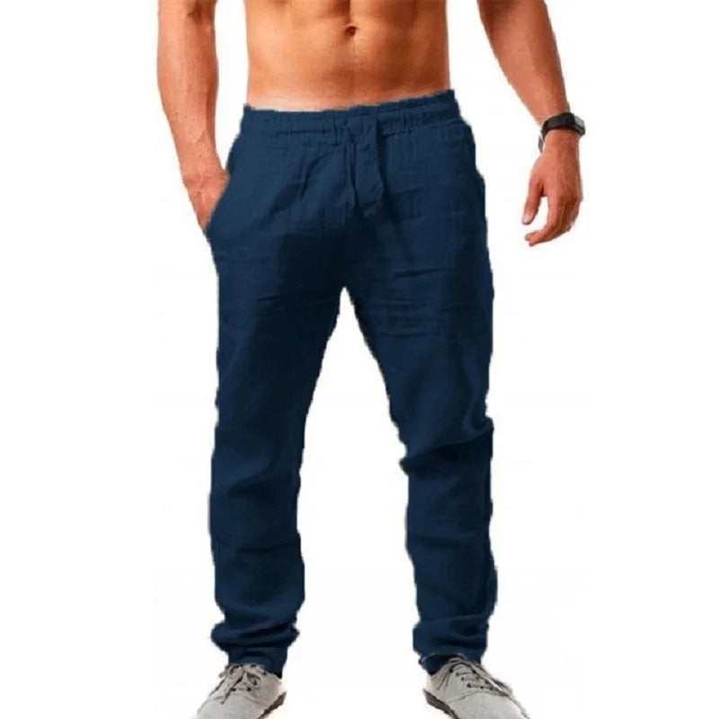 Bari Herren Leinenhose | Atmungsaktive Baumwolle, Lässig 10