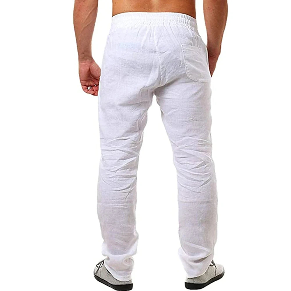 Bari Herren Leinenhose | Atmungsaktive Baumwolle, Lässig 2