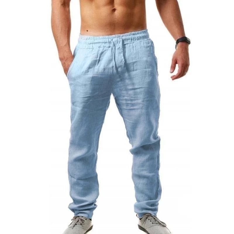 Bari Herren Leinenhose | Atmungsaktive Baumwolle, Lässig 6