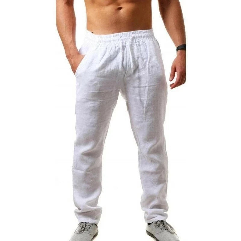Bari Herren Leinenhose | Atmungsaktive Baumwolle, Lässig 7