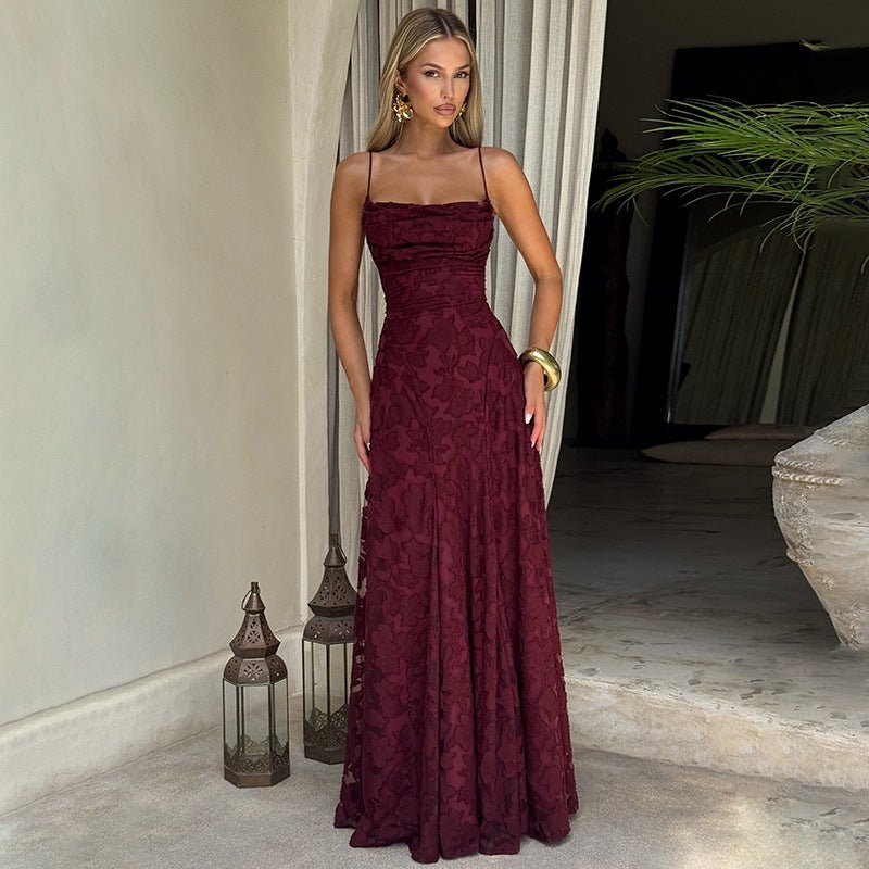 Bella Damen Abendkleid | Florales Design, Figurbetont 4