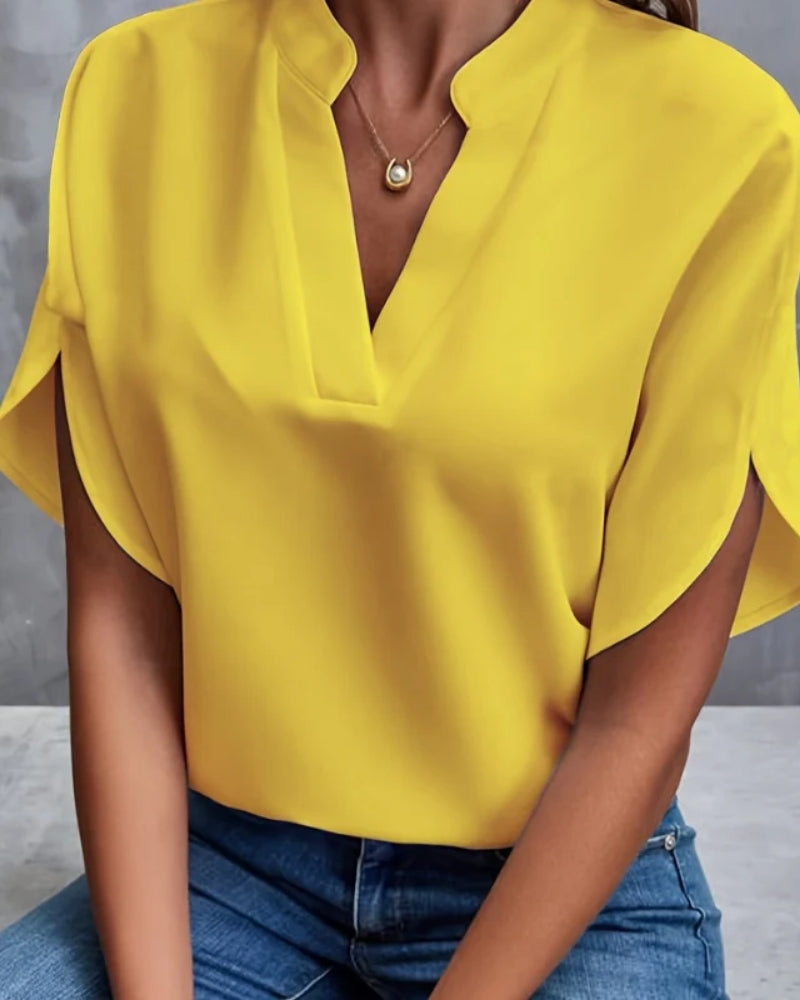 Bella Damen Bluse | Lockere Passform, Kurzarm, Baumwolle 5