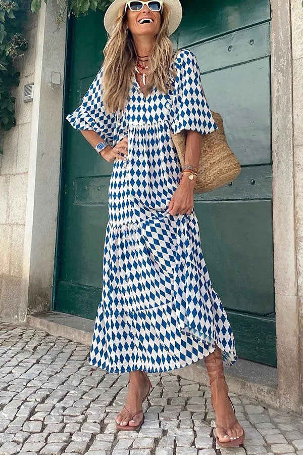 Bella Damen Boho Kleid | Leichtes Sommerdesign, Kurzarm 6