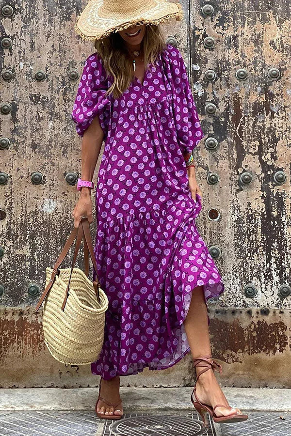 Bella Damen Boho Kleid | Leichtes Sommerdesign, Kurzarm 9