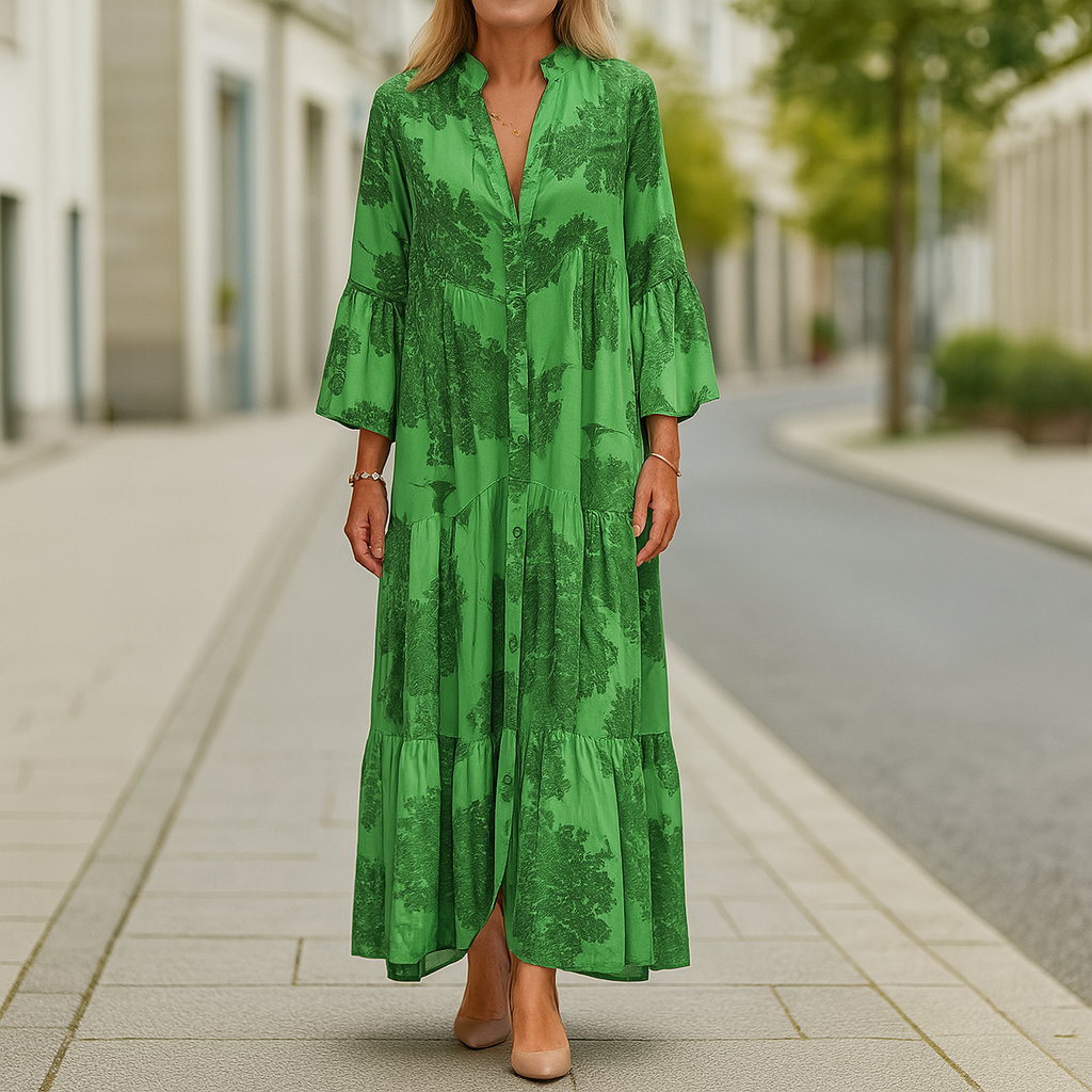 Bella Damen Festliches Blumenkleid | Baumwolle und Polyester, Elegantes Design 2