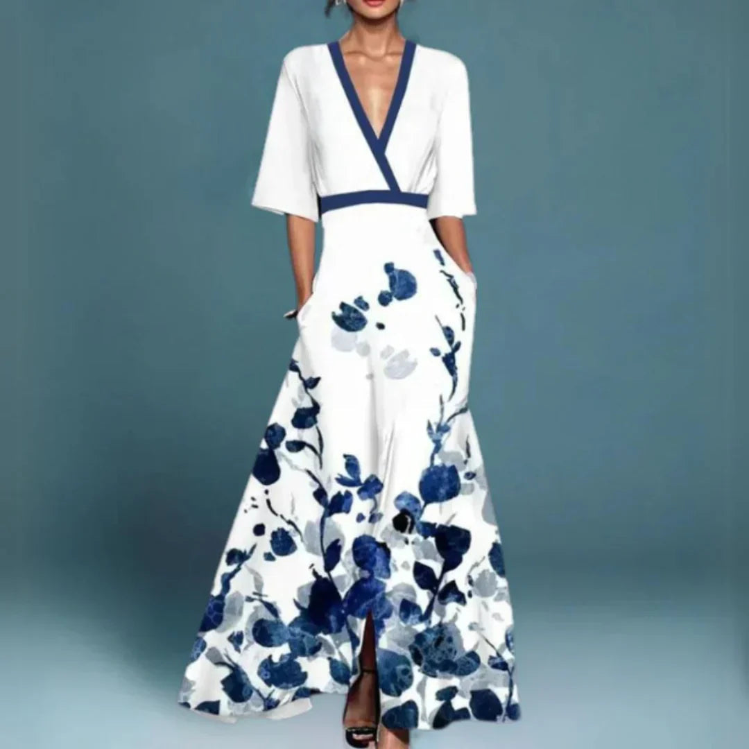 Bella Damen Maxi Kleid | Florales Design 1