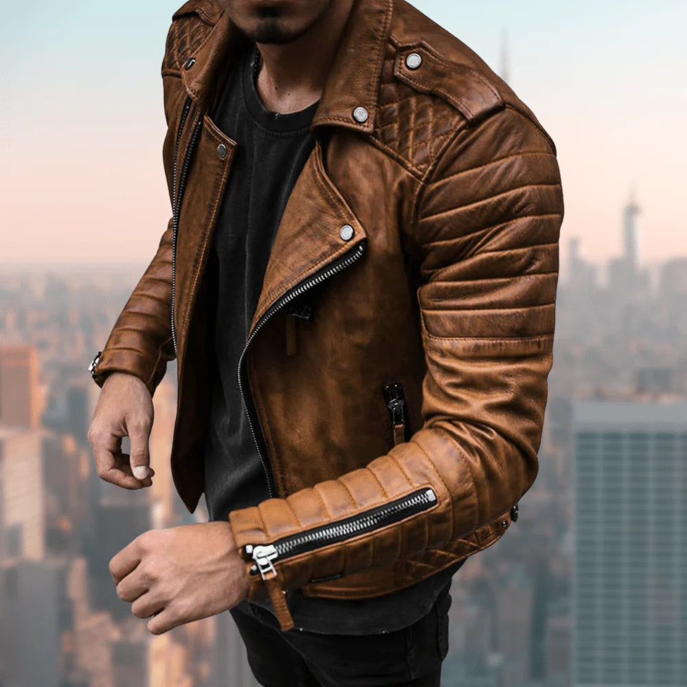 Jason | Herren-Abenteuer-Lederjacke