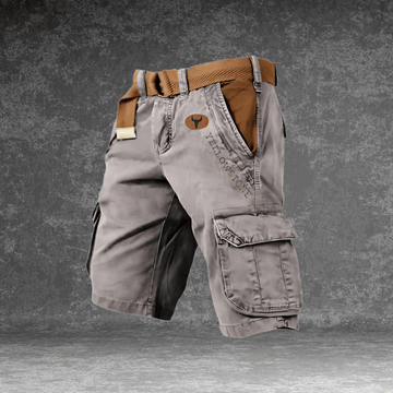 Ernst Grau Yellowstone Regular Fit Cargo Shorts für Herren | Leicht und funktional | Outdoor Sommer - S/M/L/XL/2XL/3XL/4XL/5XL
