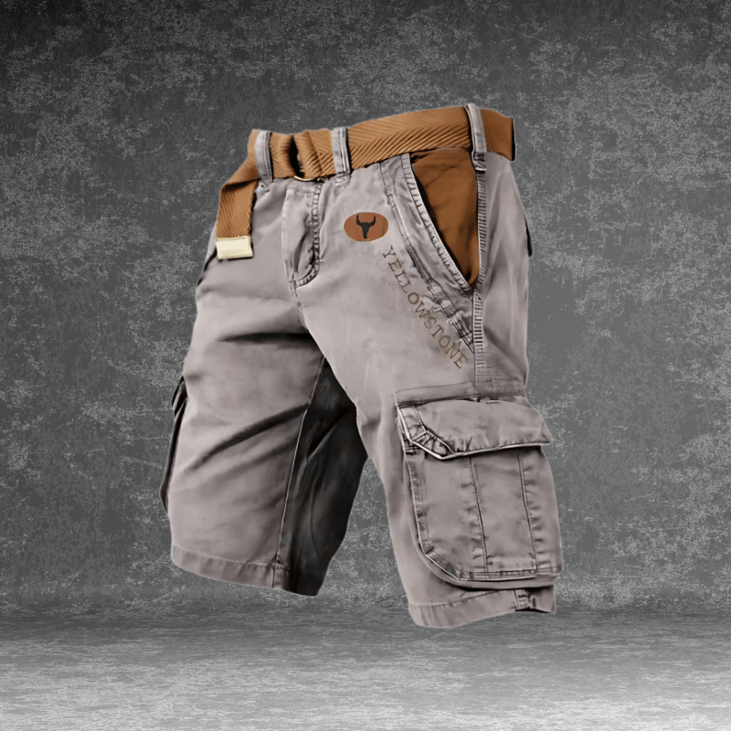 Ernst Grau Yellowstone Regular Fit Cargo Shorts für Herren | Leicht und funktional | Outdoor Sommer - S/M/L/XL/2XL/3XL/4XL/5XL