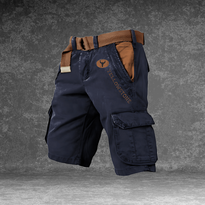 Ernst Grau Yellowstone Regular Fit Cargo Shorts für Herren | Leicht und funktional | Outdoor Sommer - S/M/L/XL/2XL/3XL/4XL/5XL