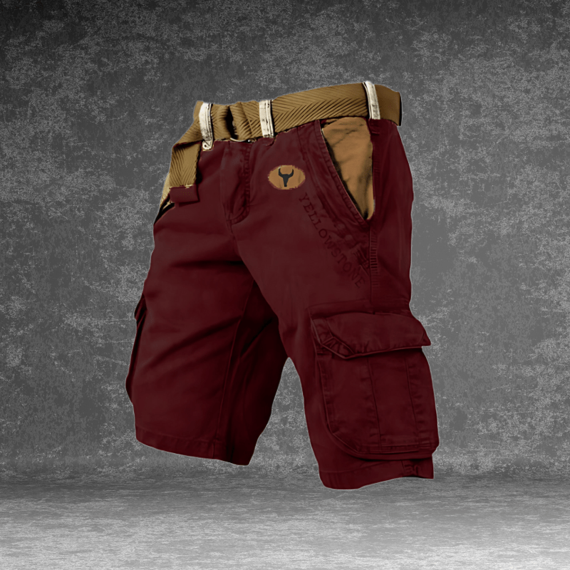 Ernst Grau Yellowstone Regular Fit Cargo Shorts für Herren | Leicht und funktional | Outdoor Sommer - S/M/L/XL/2XL/3XL/4XL/5XL