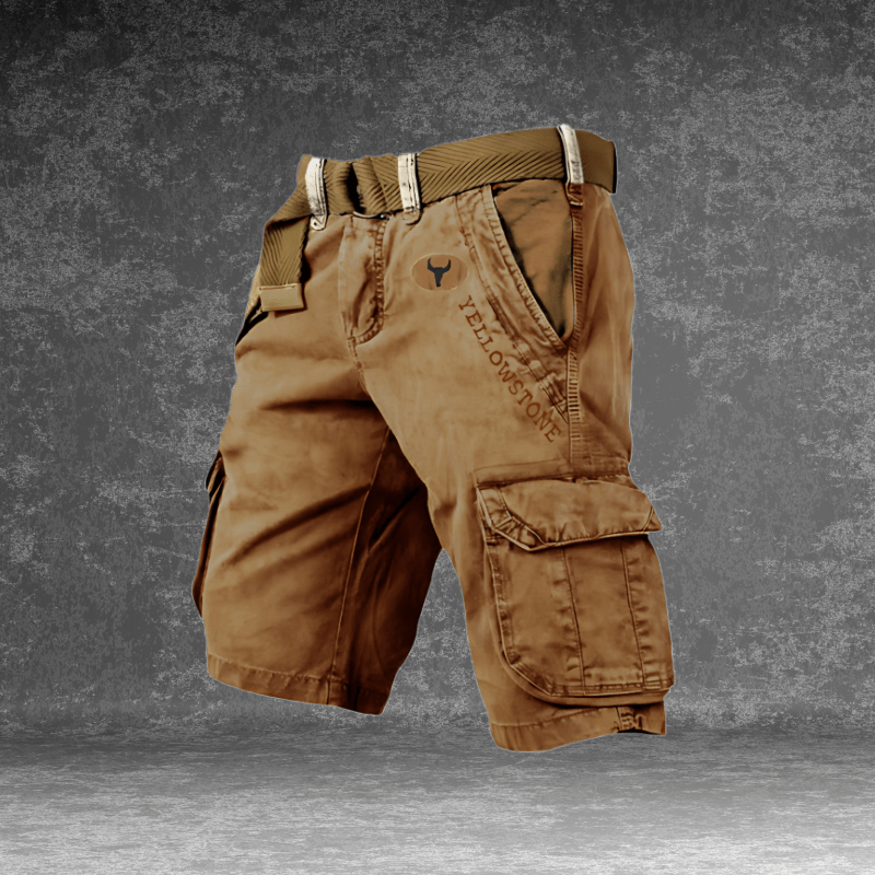 Ernst Grau Yellowstone Regular Fit Cargo Shorts für Herren | Leicht und funktional | Outdoor Sommer - S/M/L/XL/2XL/3XL/4XL/5XL