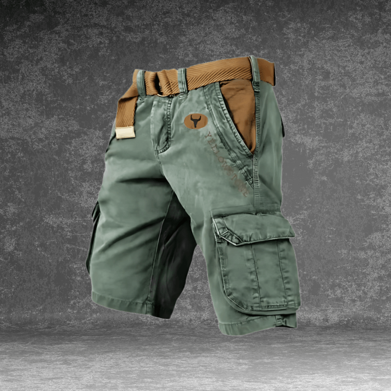 Ernst Grau Yellowstone Regular Fit Cargo Shorts für Herren | Leicht und funktional | Outdoor Sommer - S/M/L/XL/2XL/3XL/4XL/5XL
