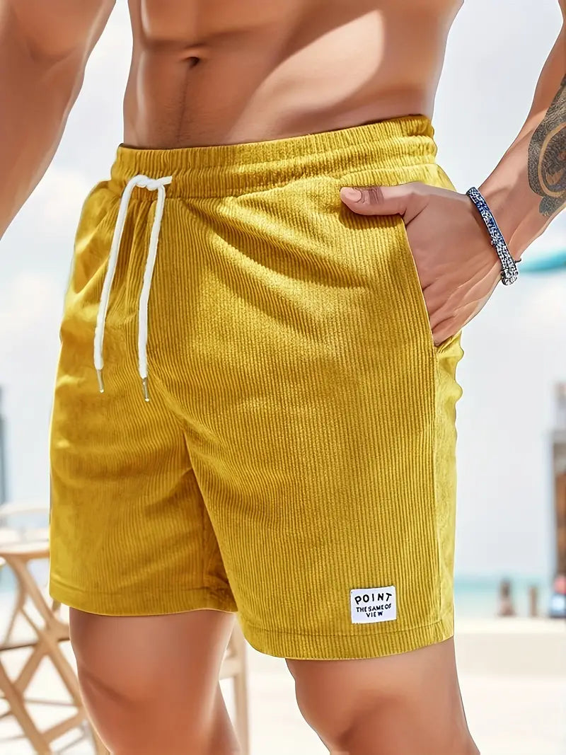 Cori Herren Shorts | Bequemer Cordstoff, Atmungsaktiv und Lässig 11