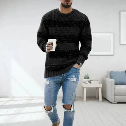 Walter | Gestreifter Strickpullover