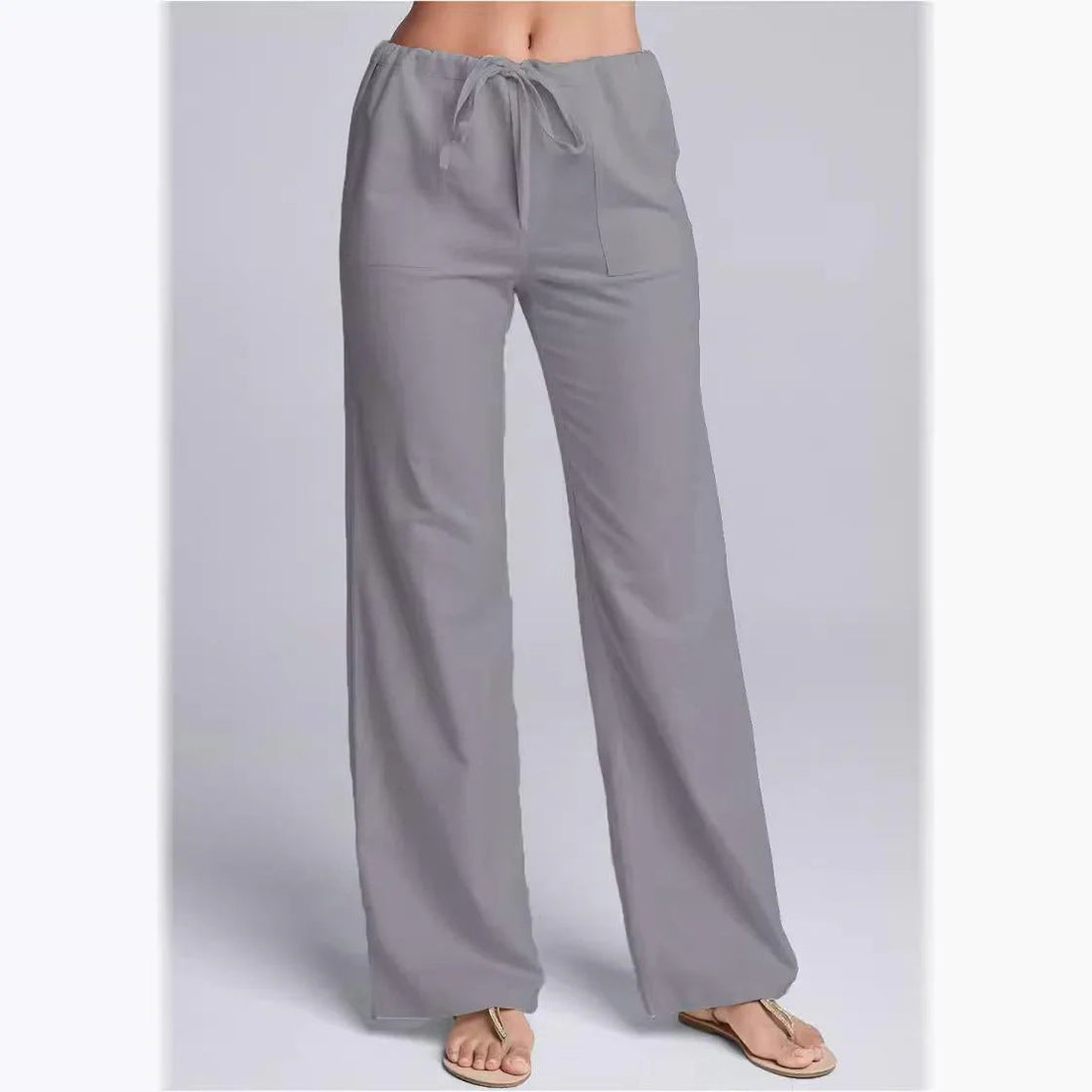 Margrit Weiss Leinenoptik Wide-Leg Hose für Damen | Leichter Komfort zeitloser Stil | Sommer Alltag