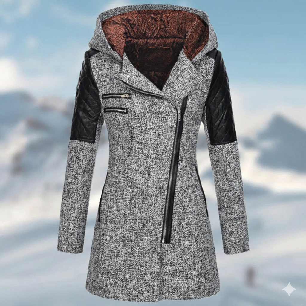 Damen Winterjacke mit Kapuze und Stepp-Design – Wärme und Schutz für kalte Tage, Größen S-XL, verschiedene Farben verfügbar 2