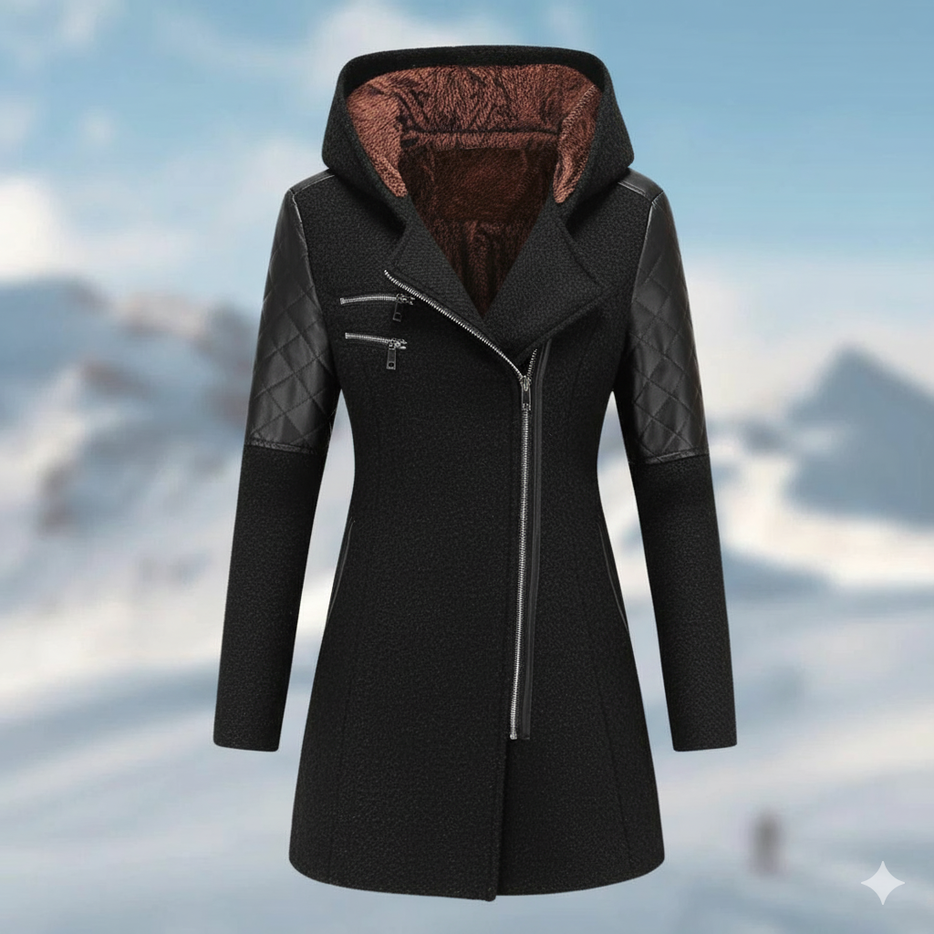 Damen Winterjacke mit Kapuze und Stepp-Design – Wärme und Schutz für kalte Tage, Größen S-XL, verschiedene Farben verfügbar 4