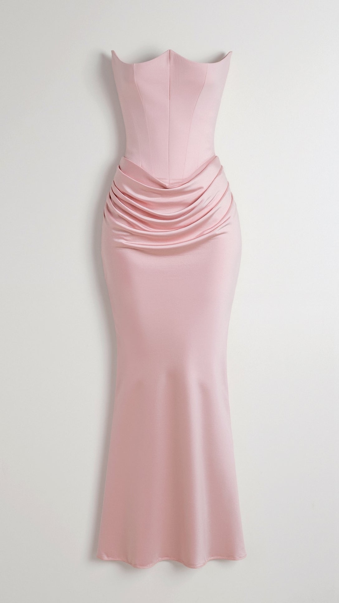 Dara Damen Abendkleid | Schulterfrei, Drapiert, Langes Abendkleid für Hochzeiten 5