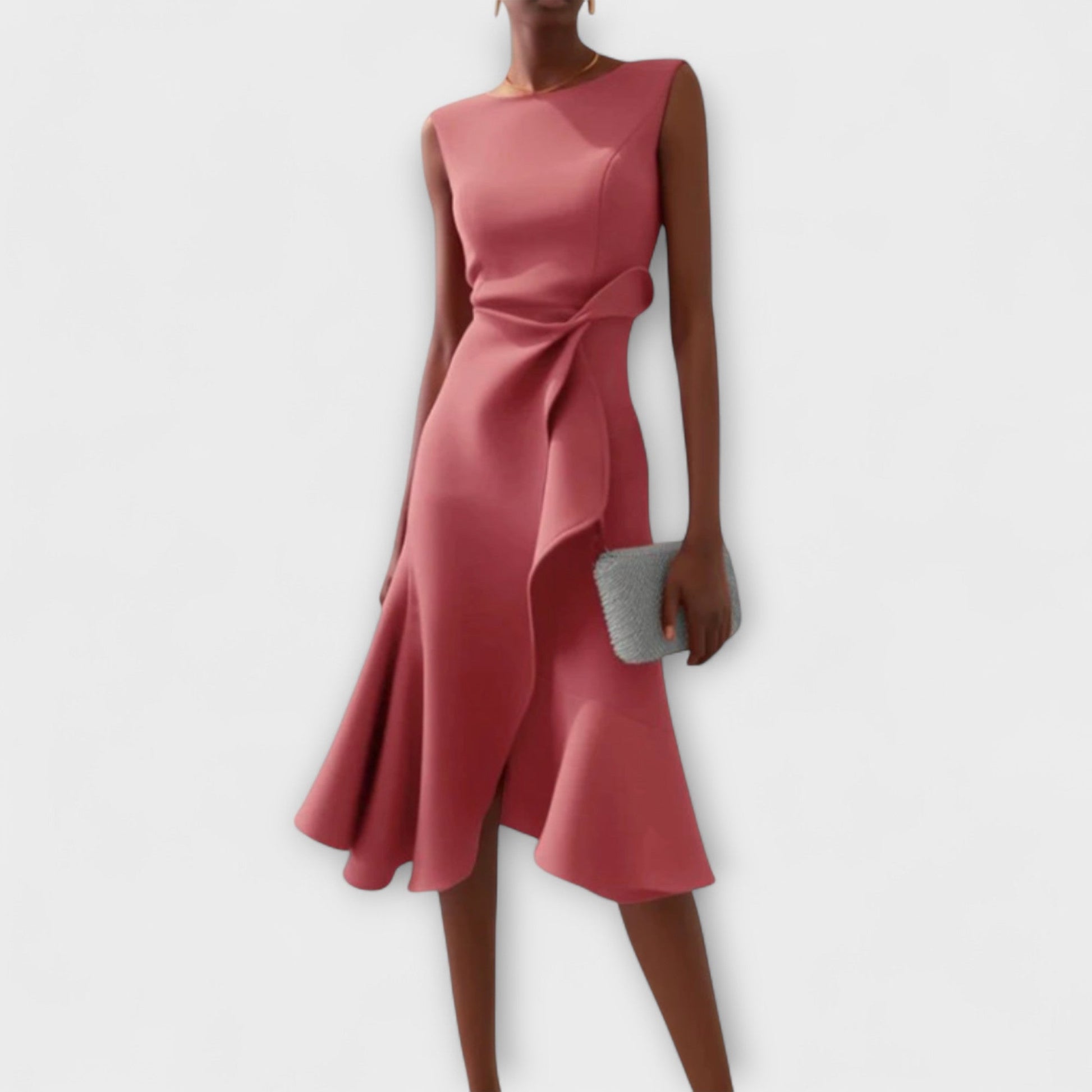 Dara Damen Midi Kleid | Drapiertes Design 2