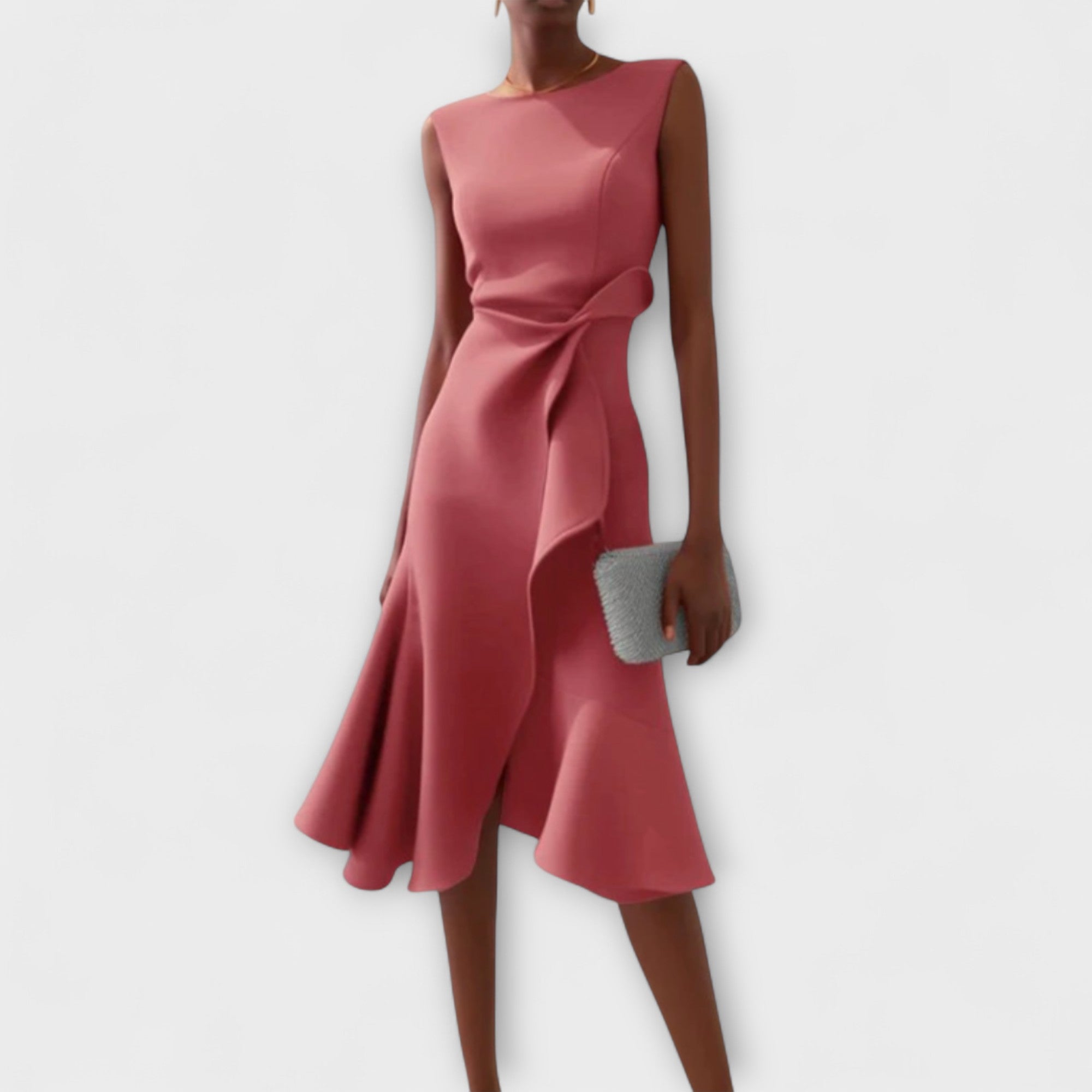 Dara Damen Midi Kleid | Drapiertes Design 2