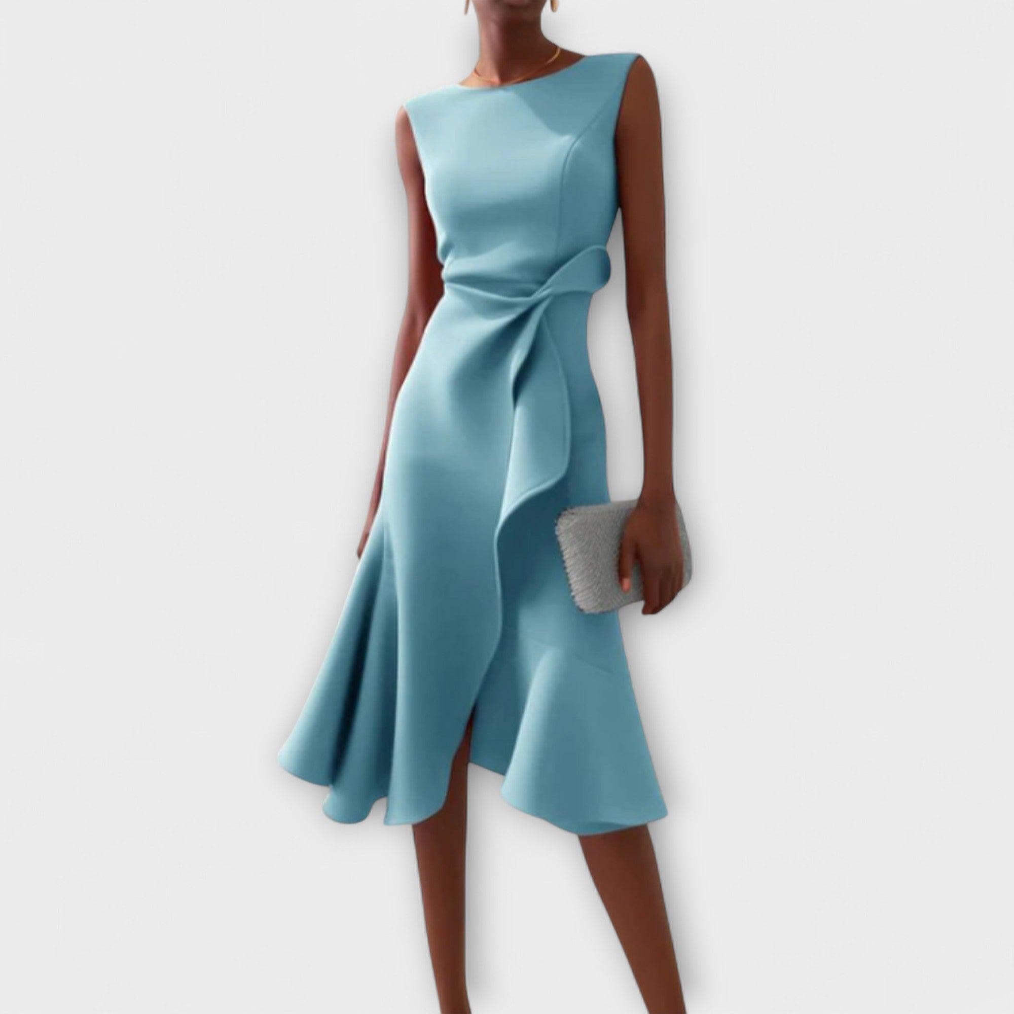 Dara Damen Midi Kleid | Drapiertes Design 3