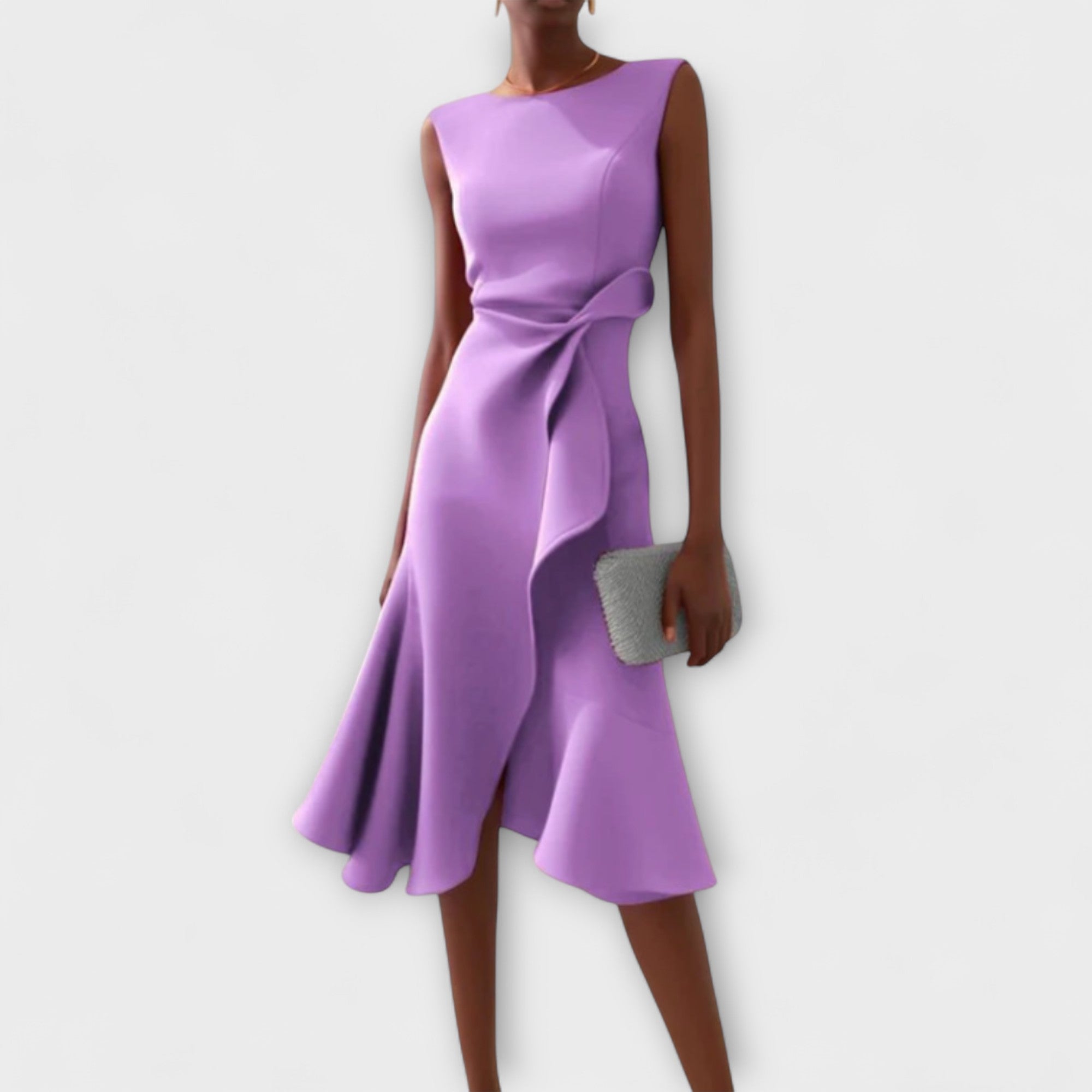 Dara Damen Midi Kleid | Drapiertes Design 4