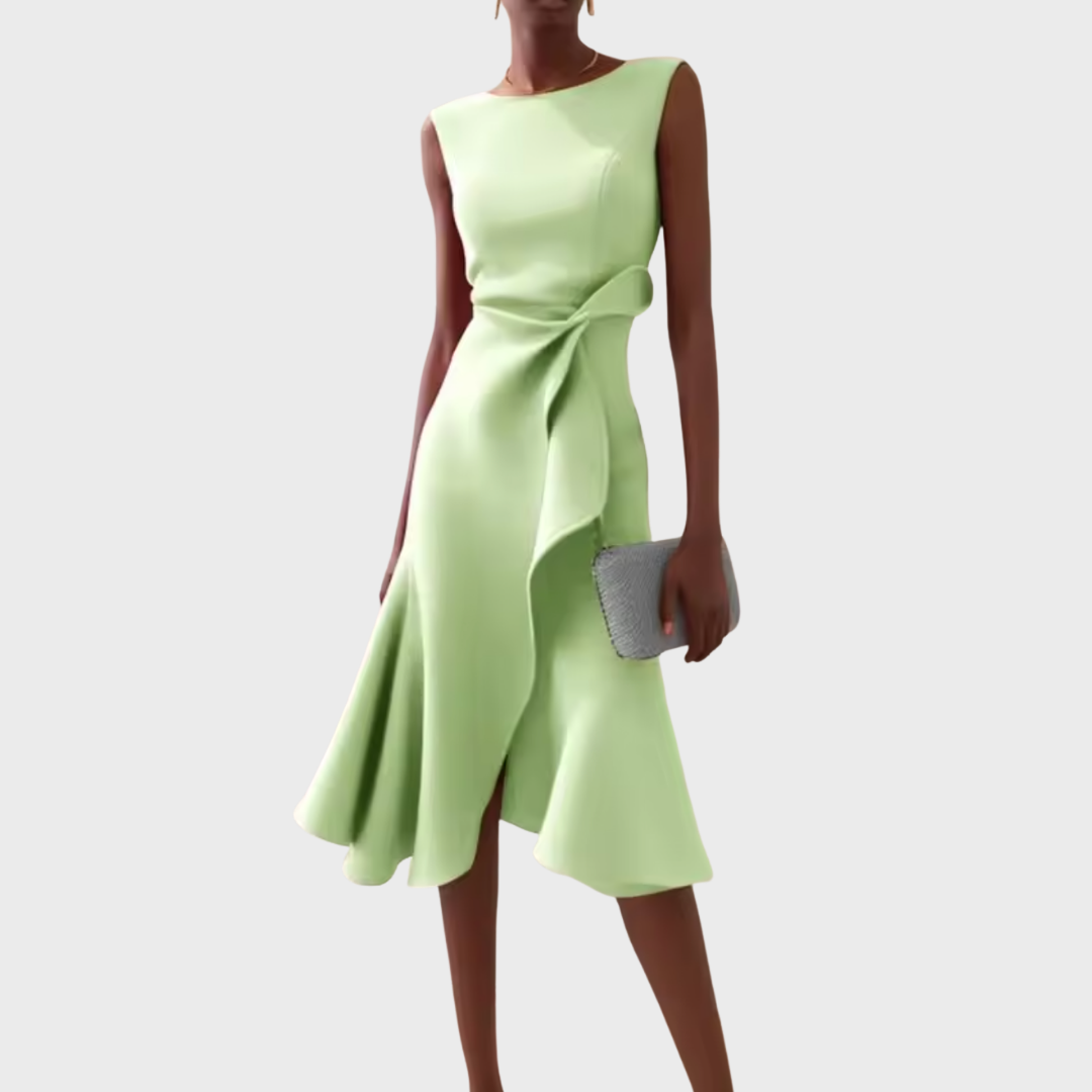 Dara Damen Midi Kleid | Drapiertes Design 7