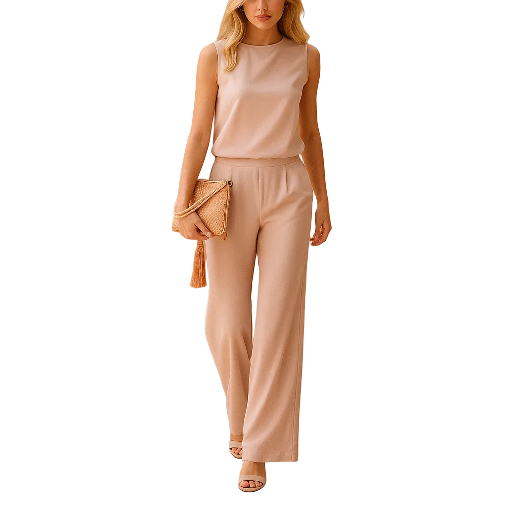 Daria Damen Jumpsuit | Ärmellos, Weite Beine, Bequemlichkeit und Stil 0
