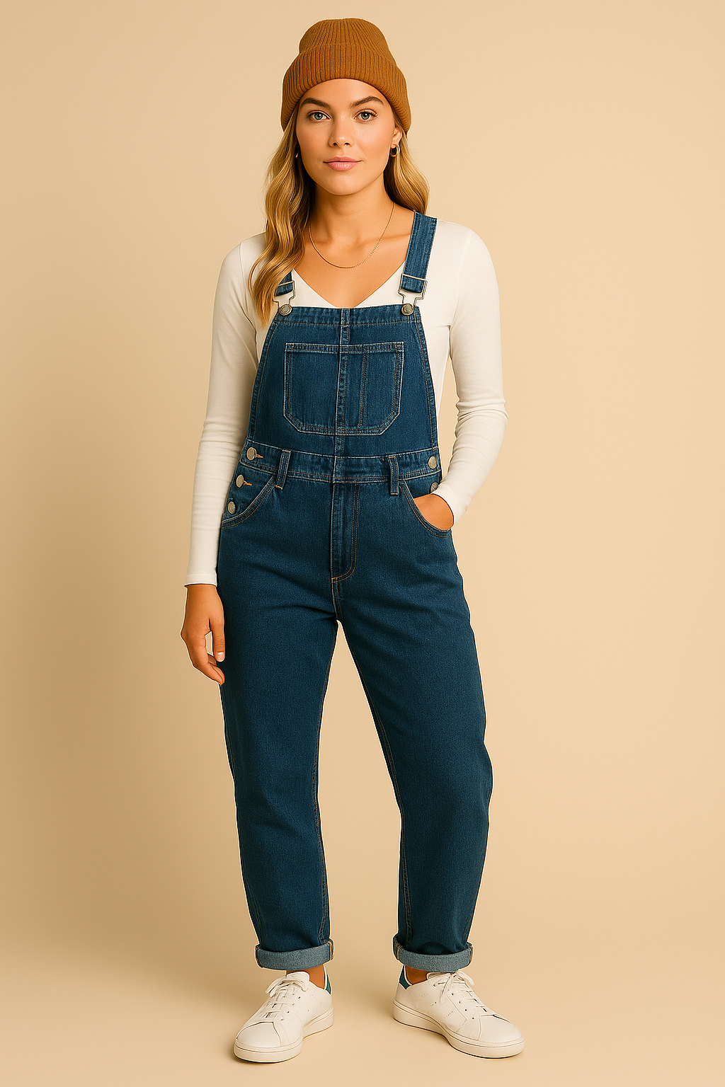 Demi Damen Latzhose | Robustes Denim, Bequeme Passform 2