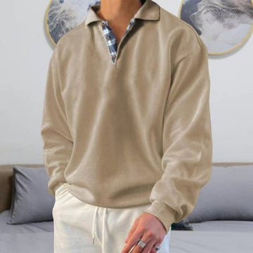 Dorian Herren Sweatshirt | Relaxed Fit mit Polokragen, Hochwertiger Baumwollmix 0