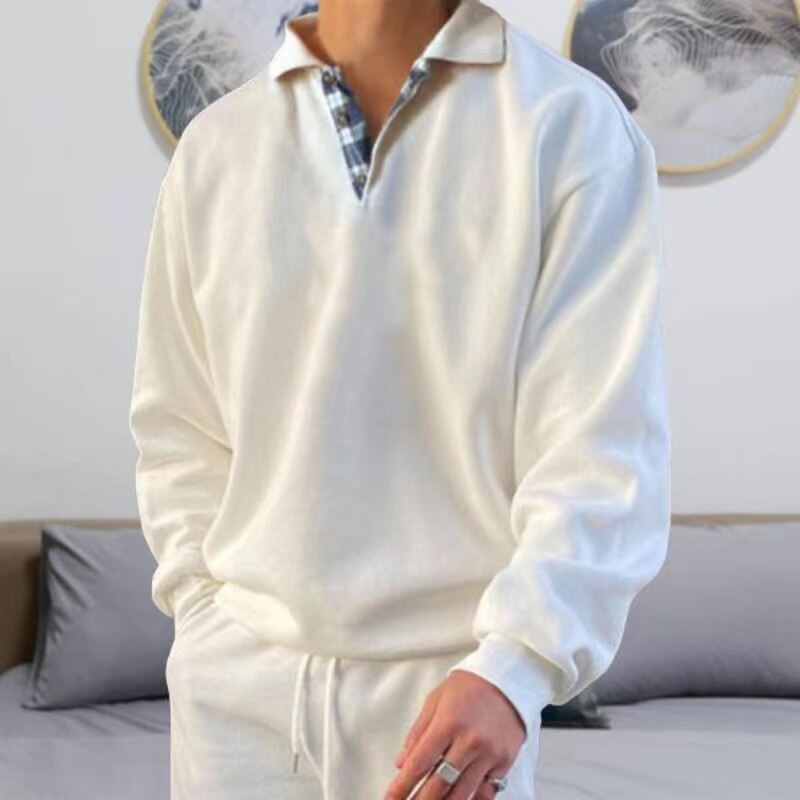 Dorian Herren Sweatshirt | Relaxed Fit mit Polokragen, Hochwertiger Baumwollmix 1