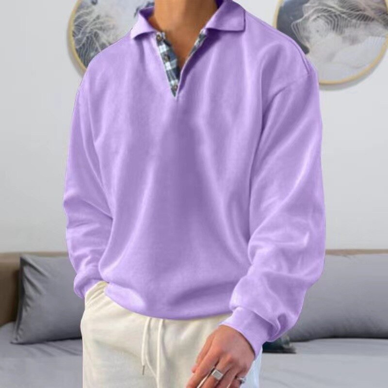 Dorian Herren Sweatshirt | Relaxed Fit mit Polokragen, Hochwertiger Baumwollmix 3