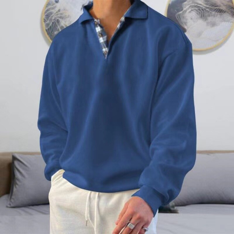 Dorian Herren Sweatshirt | Relaxed Fit mit Polokragen, Hochwertiger Baumwollmix 5