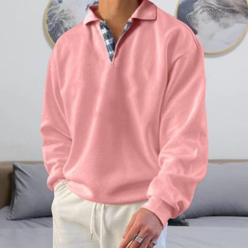 Dorian Herren Sweatshirt | Relaxed Fit mit Polokragen, Hochwertiger Baumwollmix 6