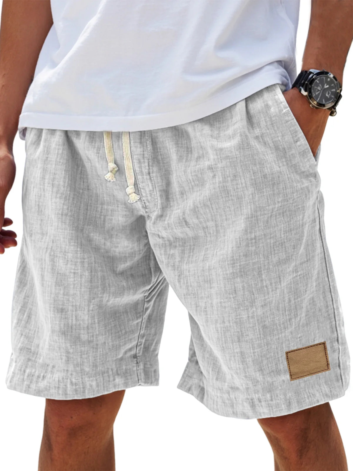 Josef Weiß Linen-Look Relaxed Fit Shorts für Herren | Leichter Sommerstil | Sommer Freizeit - S-5XL