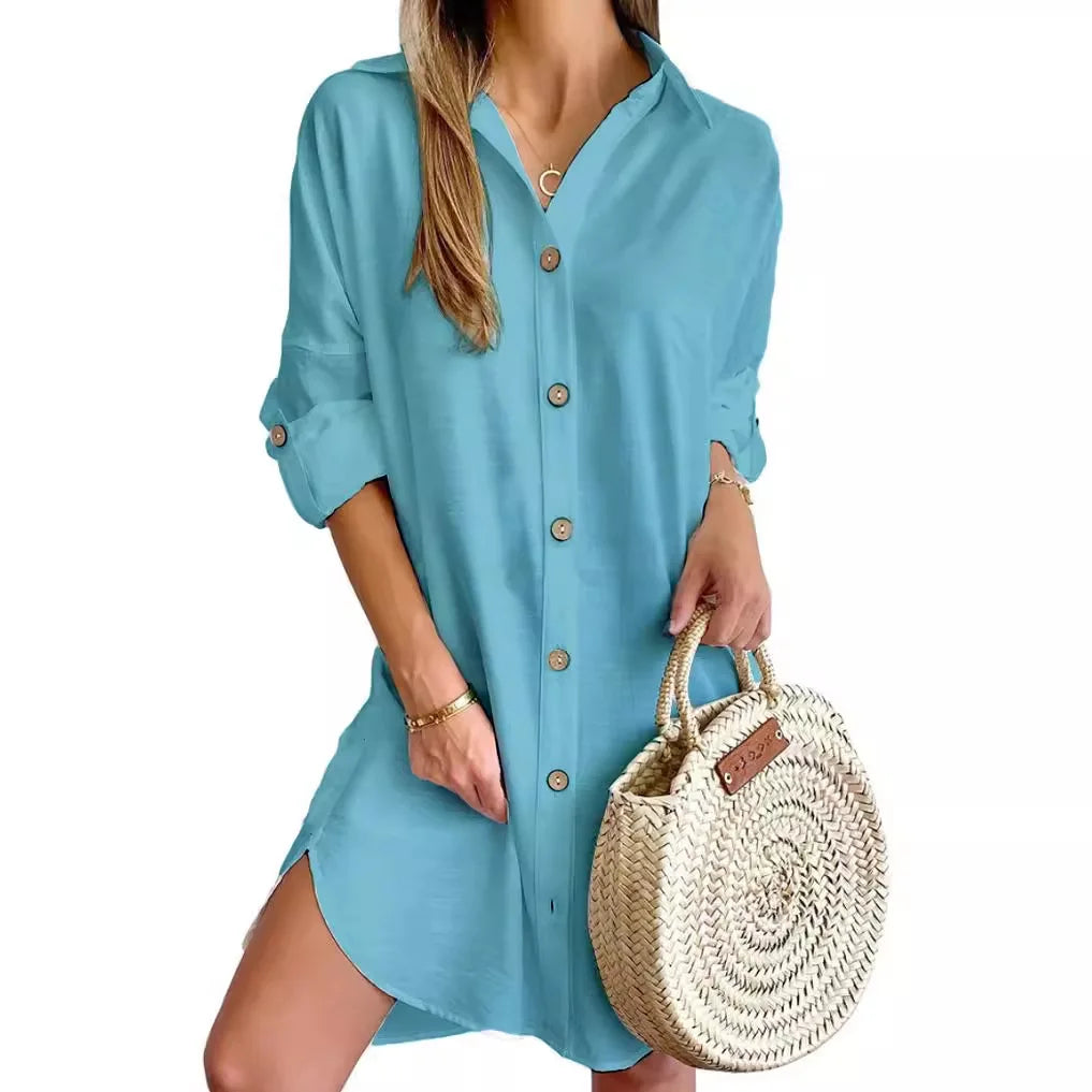 Eina Damen Hemdkleid | Baumwollmix, Elegant und Lässig 6