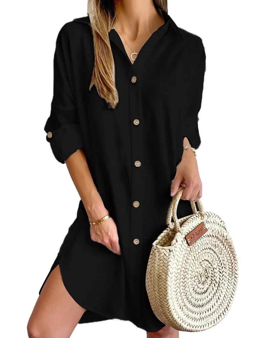 Eina Damen Hemdkleid | Baumwollmix, Elegant und Lässig 6