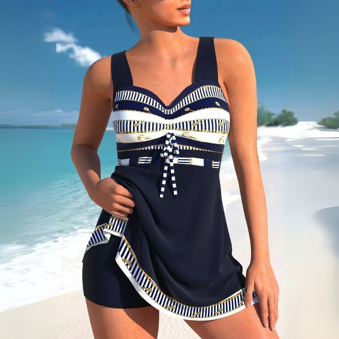 Eli Damen Tankini | Bauchkontrolle, Verstellbare Träger, Schnell Trocknend 1