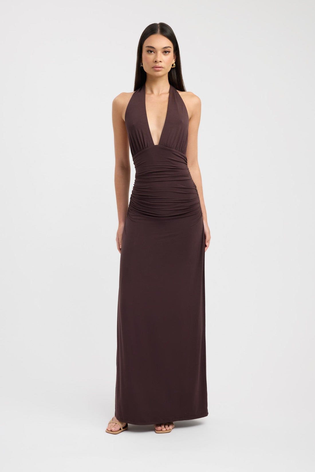 Eli Frauen Maxi Kleid | Fließender Stoff, Elegante Silhouette 0