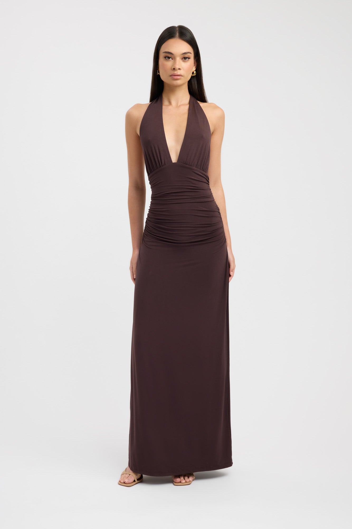 Eli Frauen Maxi Kleid | Fließender Stoff, Elegante Silhouette 0