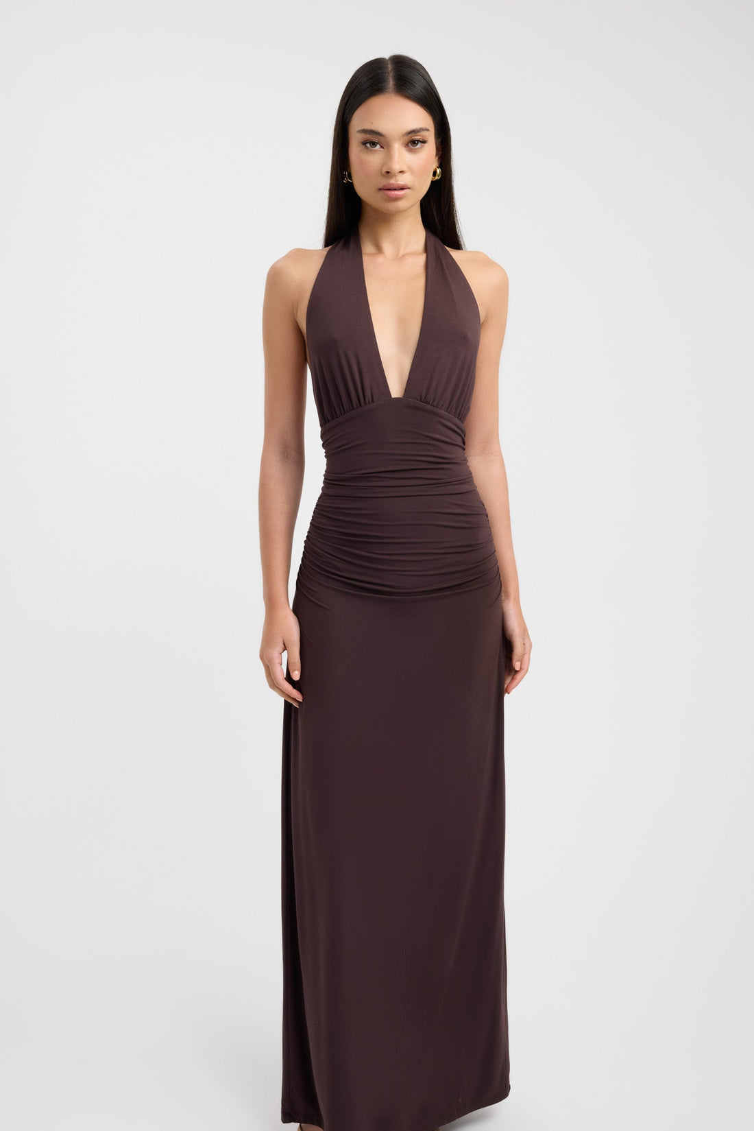 Eli Frauen Maxi Kleid | Fließender Stoff, Elegante Silhouette 0